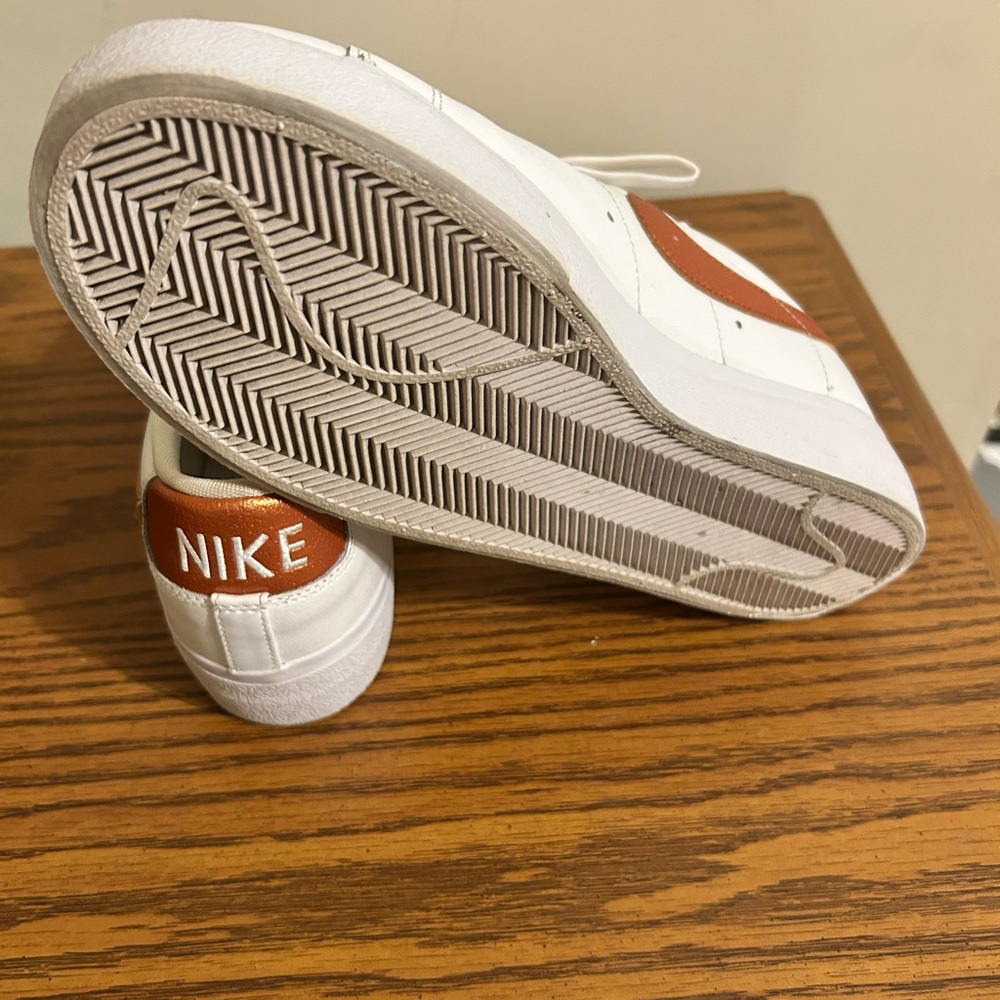 Nike Blazer Low Platform White and Bronze Women's Sneakers - Picture 5 of 5